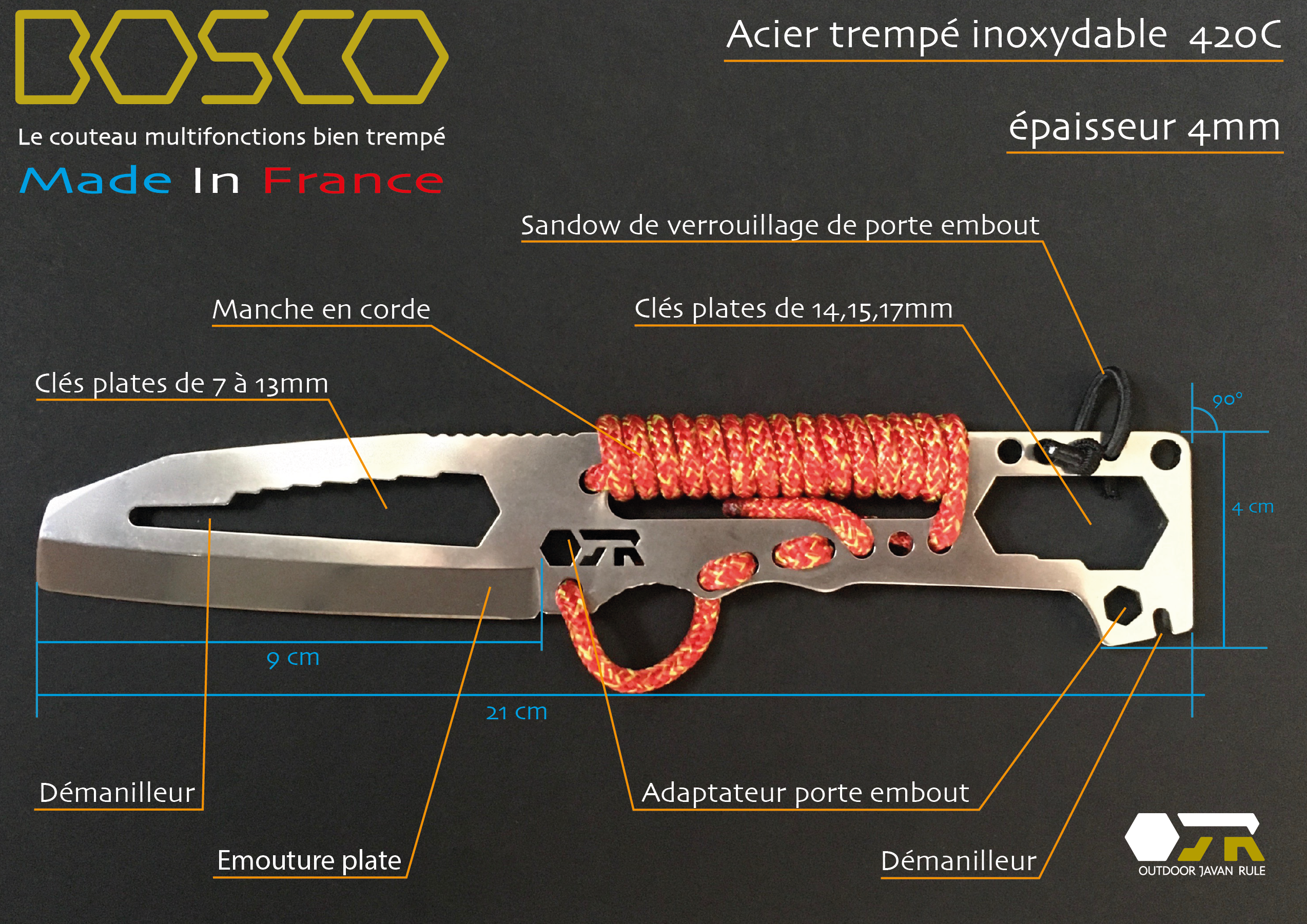 couteau Bosco OJR